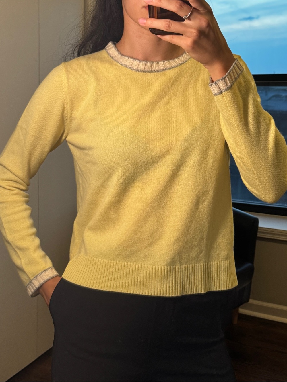 Yellow Cashmere Sweater